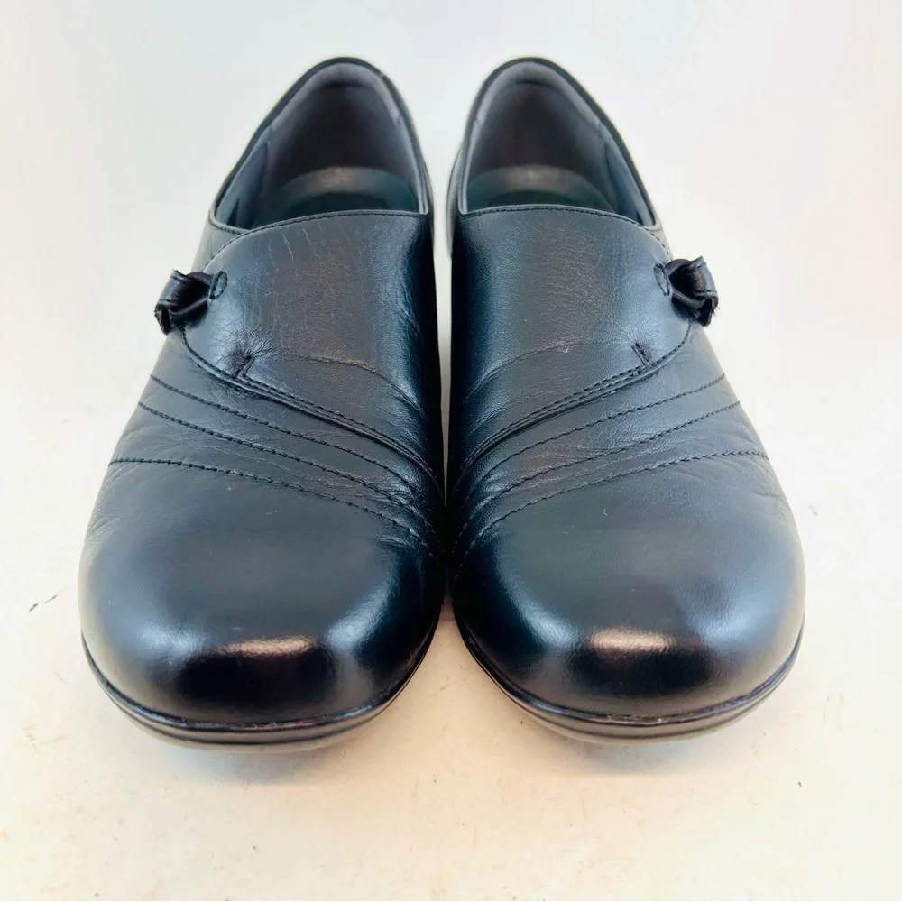 Dansko Black Milled Nappa Franny Loafers 39 8.5 9 - Picture 2 of 11